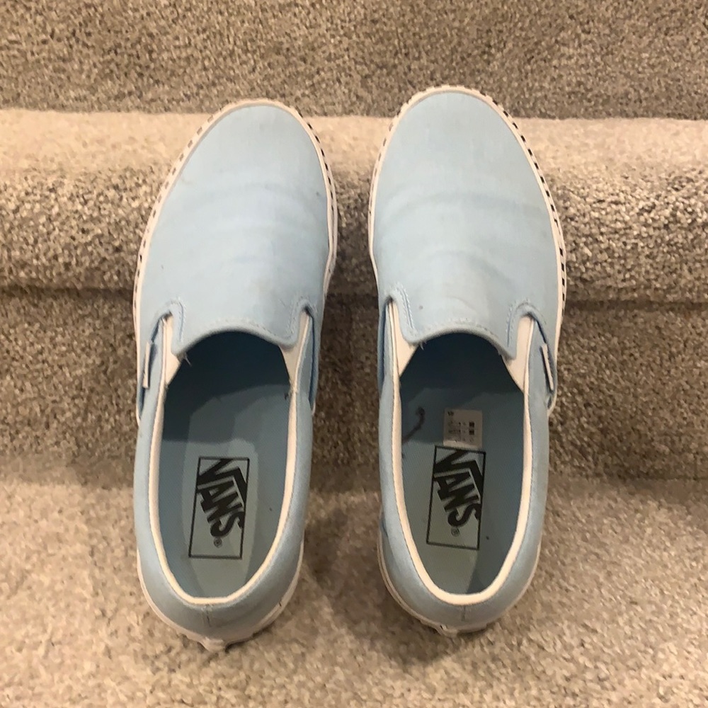 vans blue shoes